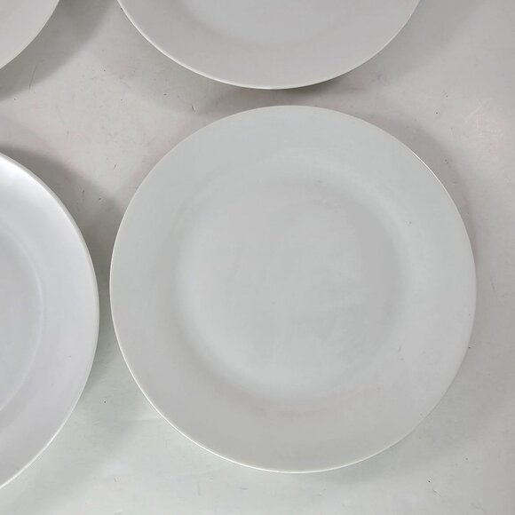 Set Of 4 Tabletops Gallery Umbria White Salad Plates Dishwasher Microwave Safe - Picture 5 of 12